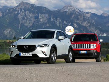 دوئل مزدا CX-3 و جیپ رنگید