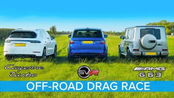 مسابقه عجیب مرسدس G63، پورشه کاین توربو و رنجروور SVR