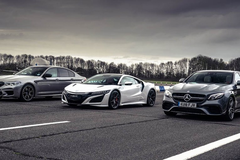 مصاف آکورا NSX، مرسدس-ایامجی E63 و بامو M5 کامپتیشن