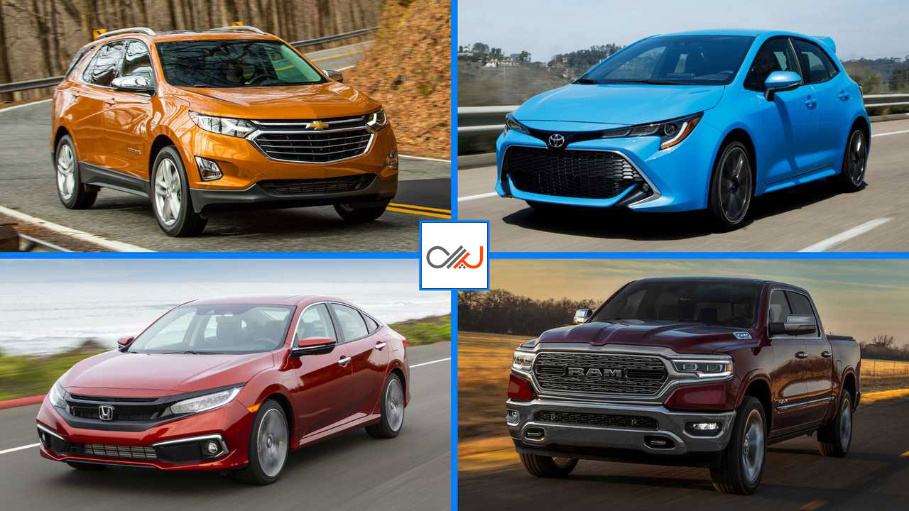 محبوبترین خودروهای صفرکیلومتر در ایالتهای مختلف آمریکا