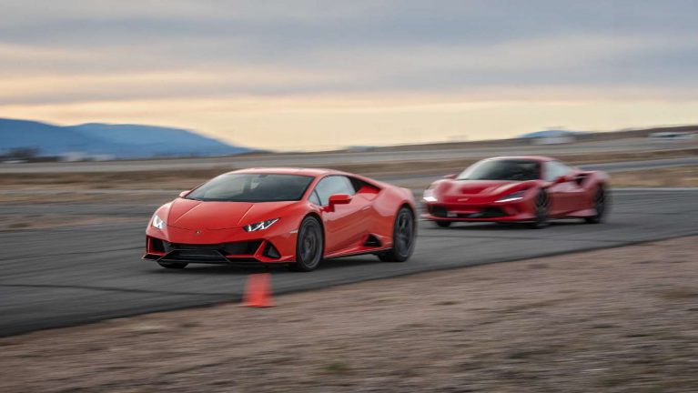 Ferrari F8 Tributo vs Lamborghini Huracán Evo
