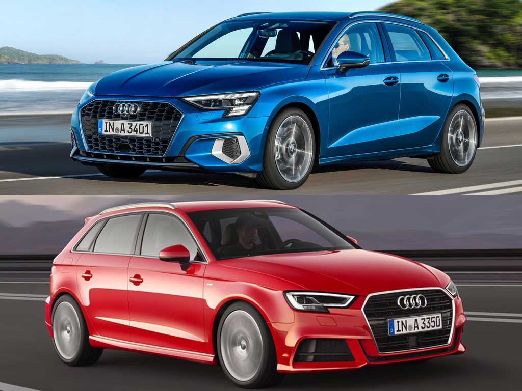 مقایسهٔ نسل جدید و قدیم آئودی A3