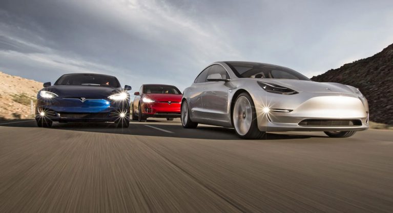 Tesla lineup 767x415 - آمار فروش سه‌ماهه اول 2021 لوکس‌سازان در آمریکا