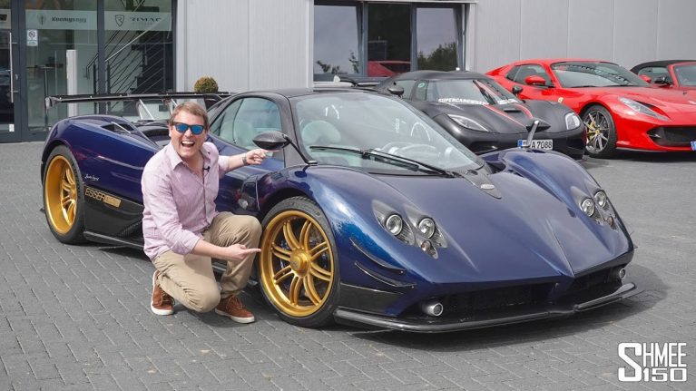 تاخت‌وتاز با پاگانی زوندا F خوش‌صدا در اتوبان