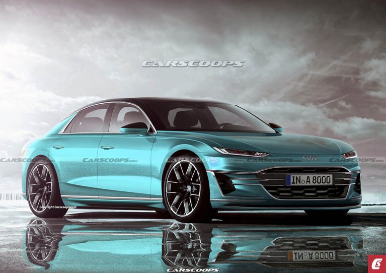 2025 Audi A8 CarScoops Future 4 767x542 - هر آنچه درباره آئودی A8 ای-ترون می‌دانیم