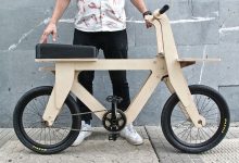 نمای روبرو دوچرخه چوبی اوپن بایک / OpenBike Bicycle