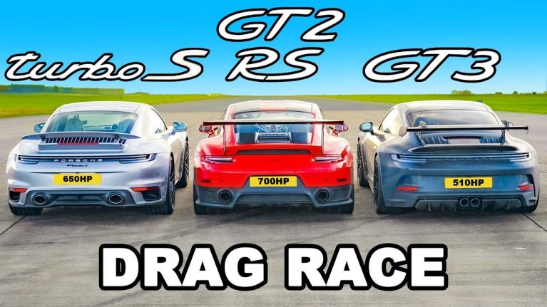 پورشه GT2 RS، توربو S یا GT3؟ کدام‌یک سریع‌تر است؟
