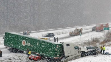 تصادف کامیون در رانندگی زمستان / Truck Accidents driving Winter