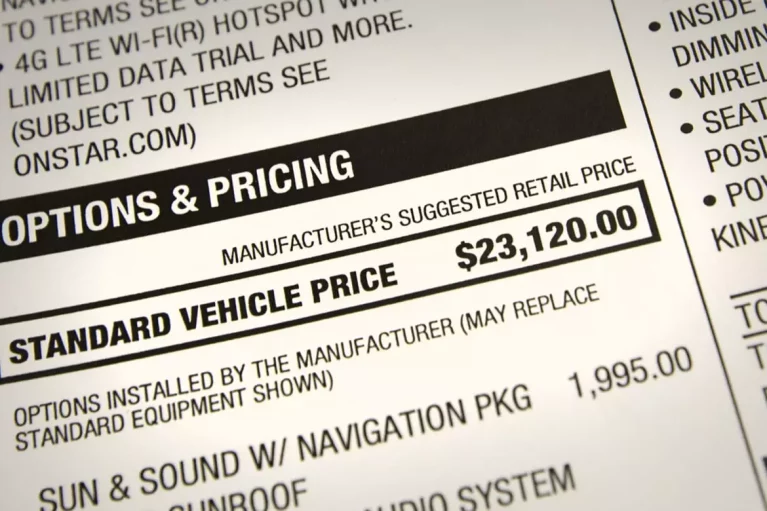 معنی MSRP یا قیمت خرده‌فروشی پیشنهادی توسط خودروساز چیست؟