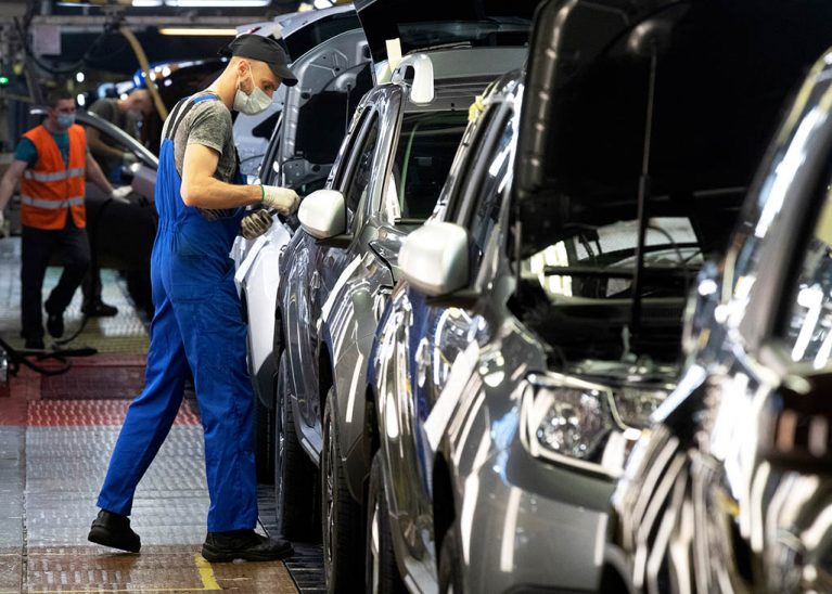 car plant in Moscow