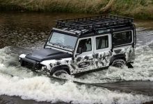لندرور دیفندر / Land Rover Defender در آب