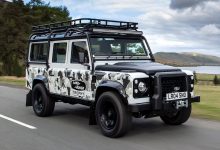 لندرور دیفندر / Land Rover Defender نمای سه چهارم