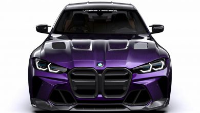 بی ام و ام 3 وراشتاینر / bmw m3 vorsteiner نمای جلو بنفش