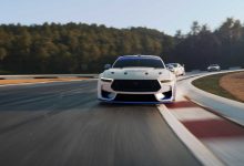 خانواده مسابقه ای فورد موستانگ / ford mustang team نمای جلو در پیست