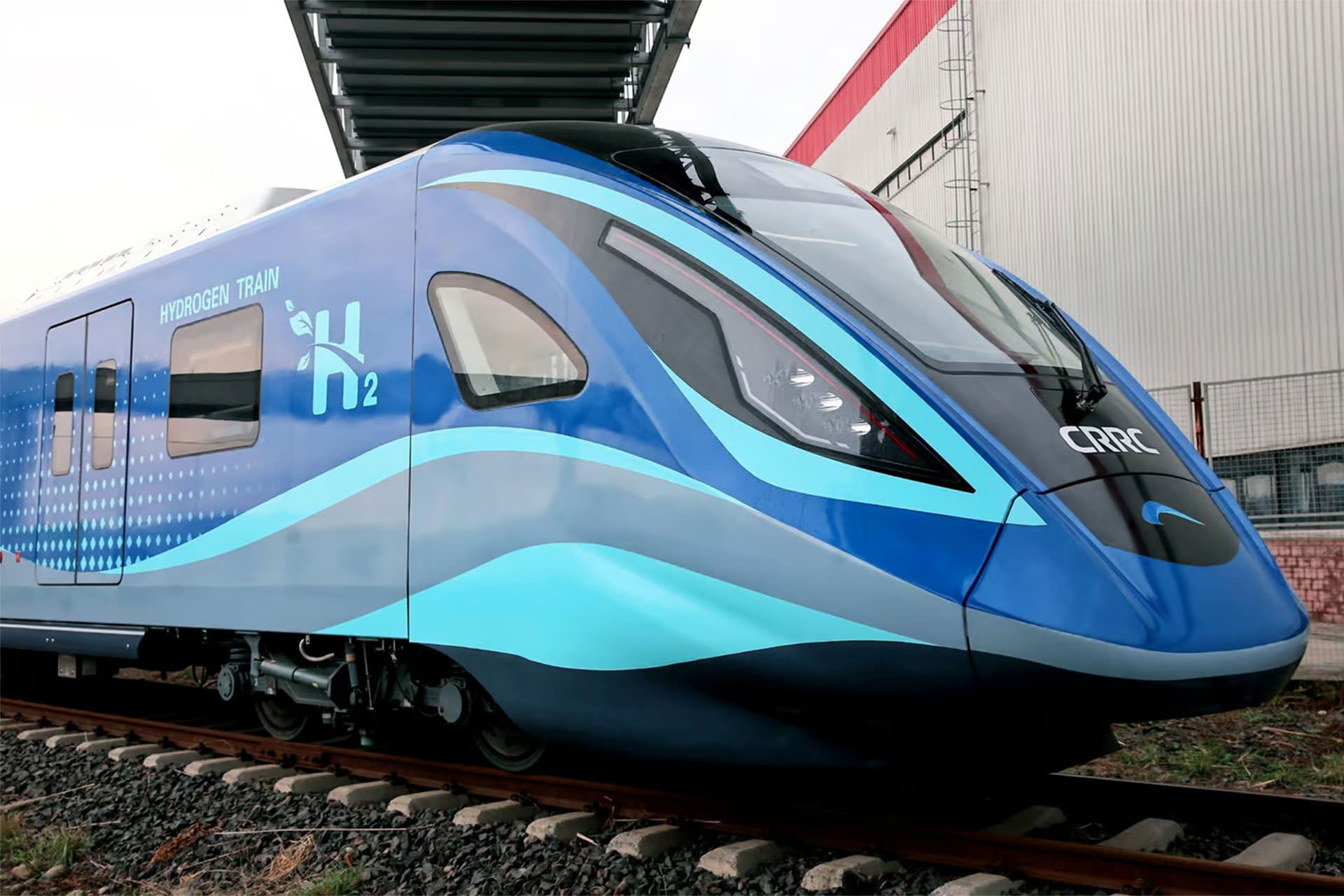 قطار هیدروژنی / hydrogen train آبی رنگ چین
