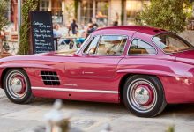 نمای جانبی مرسدس بنز 300SL