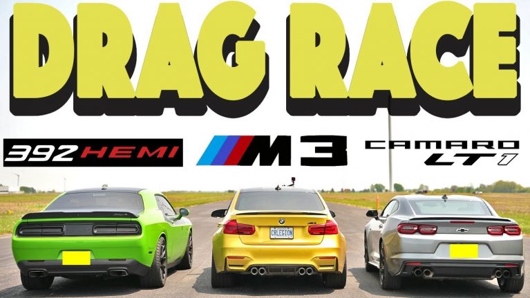 درگ نسل قبلی بی ام و M3 با دوج چلنجر و شورلت کامارو