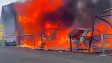 آتش سوزی خودروهای لانچیا