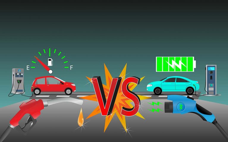 خودروی برقی در برابر دیزلی