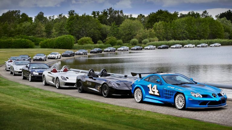 گردهمایی مرسدس بنز SLR مک لارن به مناسبت 20 سالگی این خودرو