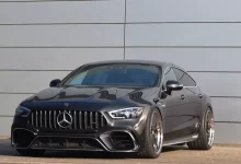 نمای جلوی مرسدس AMG GT چهار درب ماریانی