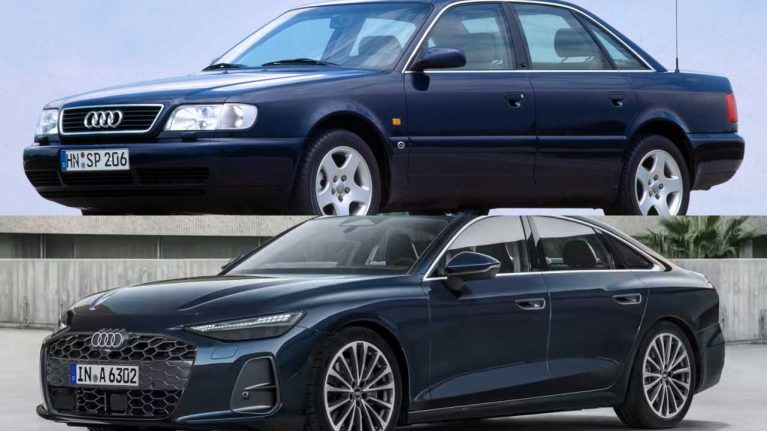 مقایسه نسل اول و آخر آئودی A6، تکامل طراحی از 1994 تا 2025