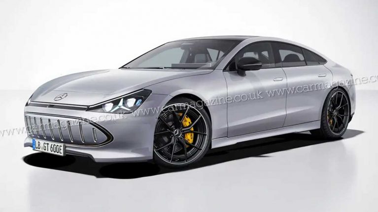 مرسدس AMG GT چهاردر برقی، به دنبال شکار پورشه با 1285 اسب بخار