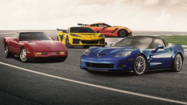 مقایسه شتاب و عملکرد همه نسل‌های کوروت ZR1، از C4 تا C8