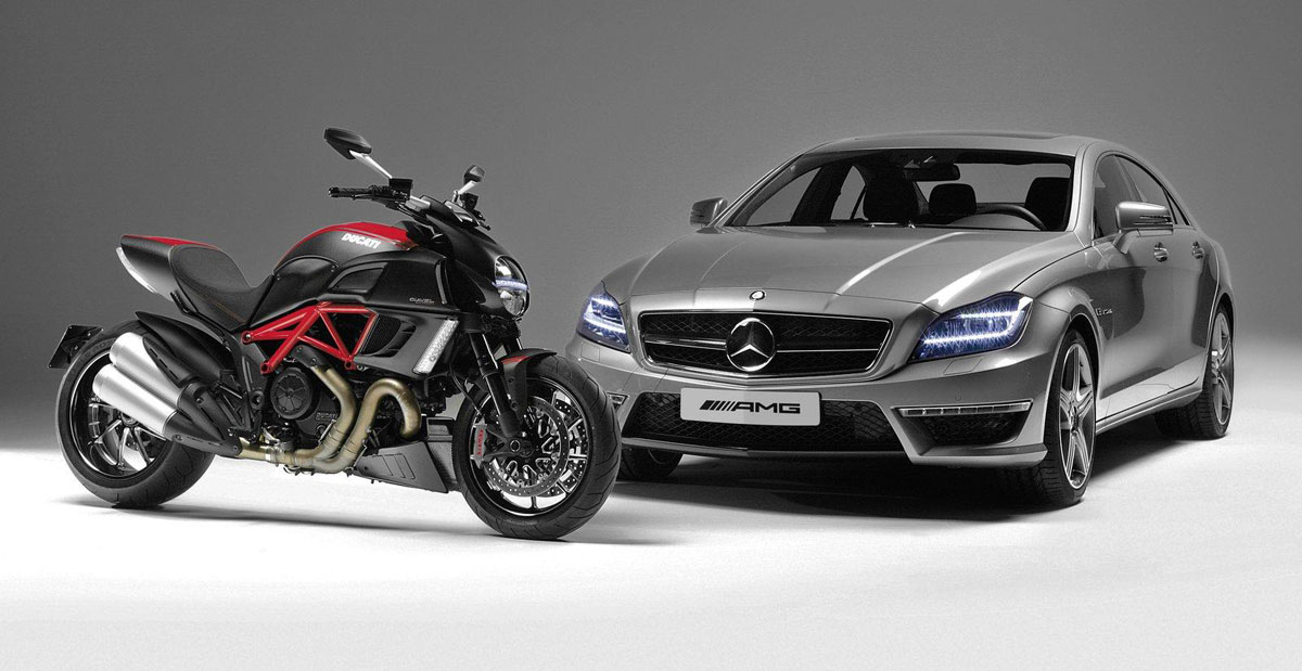 AMG to cooperate with Ducati: Mercedes-Benz CLS AMG and Ducati