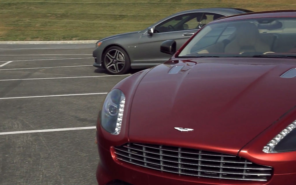 Aston-Martin DB9 and Mercedes-Benz CL65 AMG