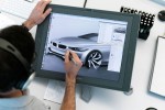 BMW Exterior Designer Christopher Weil sketching on the Cintiq