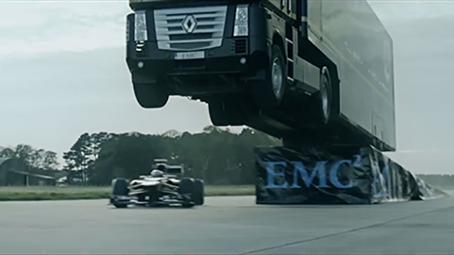 Jump truck Lotus F1 Car
