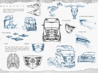 Mercedes-Benz Axor Truck Concept Design Sketches