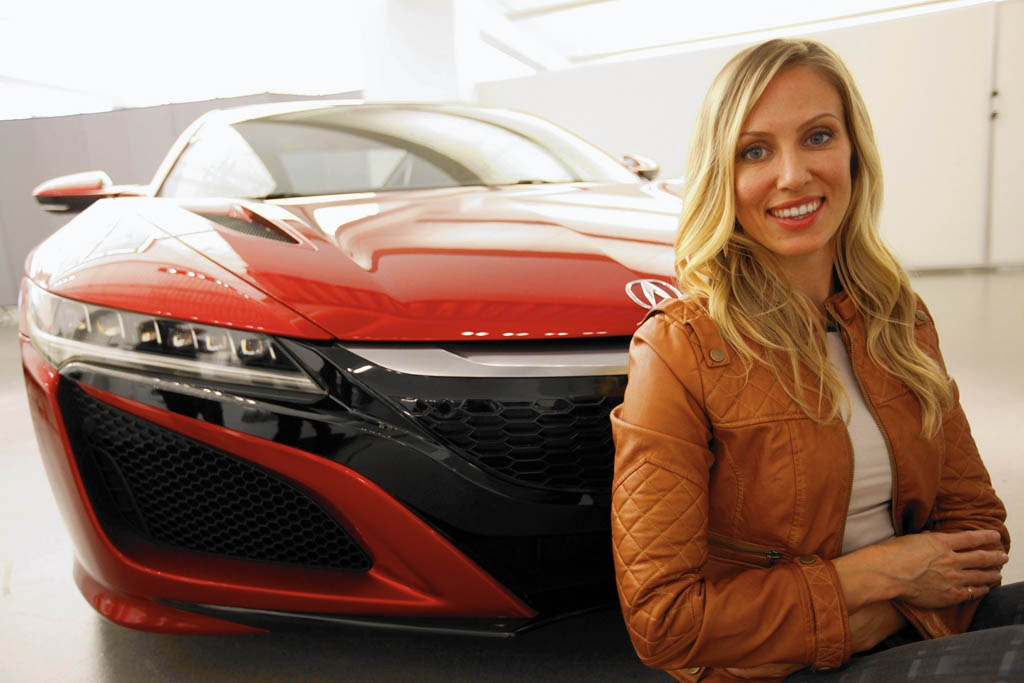 Michelle Christensen Acura NSX designer