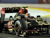 Romain Grosjean retired with a cooling issue