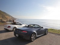 Aston-martin v8 vantage-roadster and Mercedes-Benz sl63 AMG