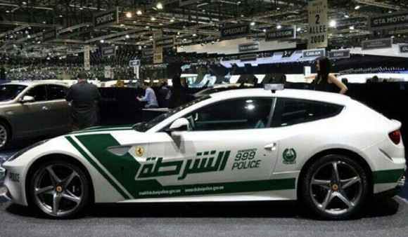 dubai ferrari ff police car