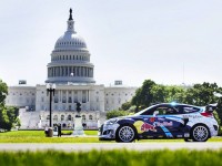 Rhys Millen drifts his RallyCross Veloster