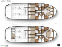 Greenline 48 Lower deck