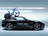 Jaguar f-Type tour de france support vehicle