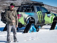 ken block with his ford f-150 raptortrax