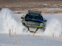 ken block with his ford f-150 raptortrax