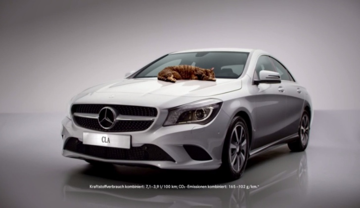 Mercedes-Benz relies on cats to prove the aerodynamic efficiency of the CLA