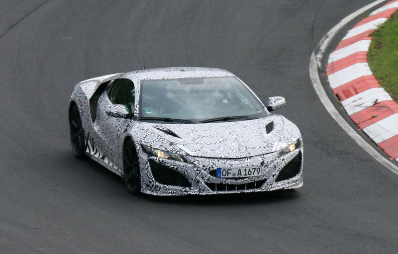 production 2015 acura nsx spied during nurburgring testing