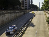 Rhys Millen drifts his RallyCross Veloster