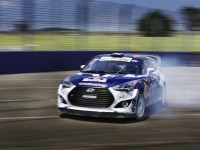 Rhys Millen drifts his RallyCross Veloster