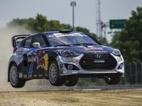 Rhys Millen drifts his RallyCross Veloster